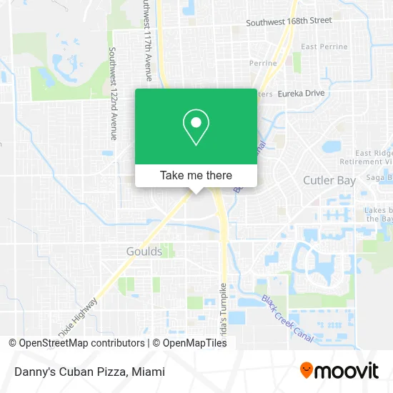 Danny's Cuban Pizza map