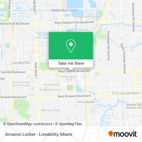 Amazon Locker - Liveability map