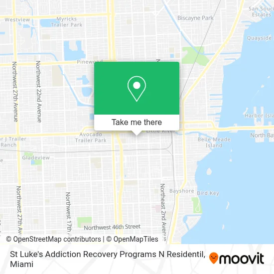 St Luke's Addiction Recovery Programs N Residentil map