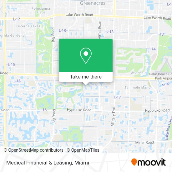 Medical Financial & Leasing map