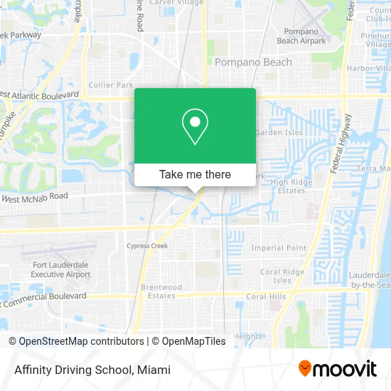 Affinity Driving School map