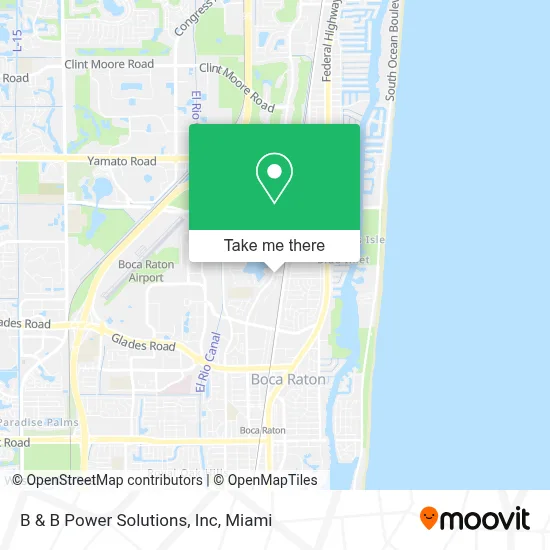 B & B Power Solutions, Inc map