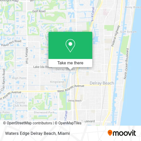 Waters Edge Delray Beach map
