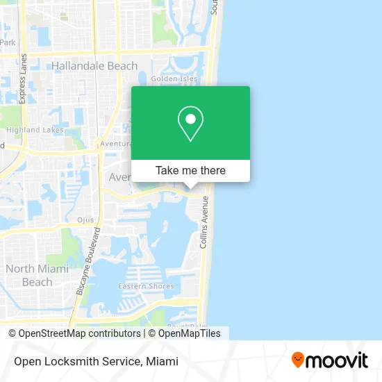 Open Locksmith Service map