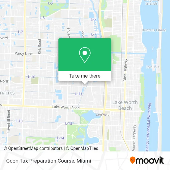 Gcon Tax Preparation Course map