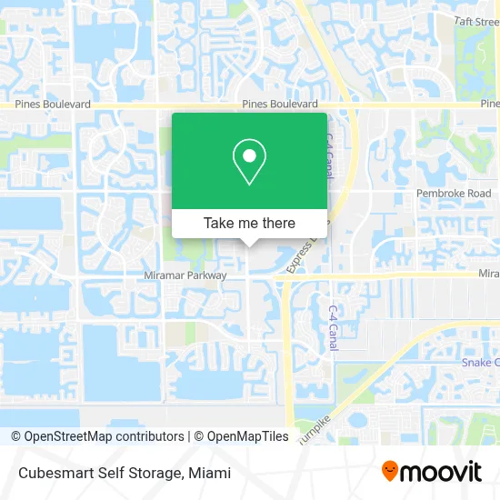 Cubesmart Self Storage map