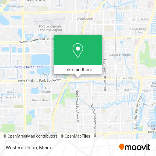 Western Union map