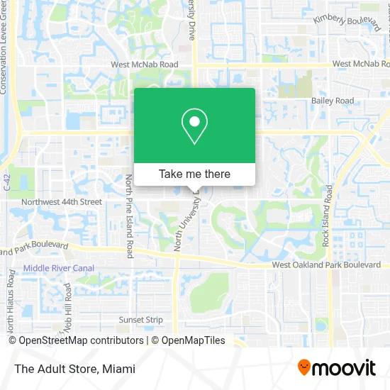 The Adult Store map