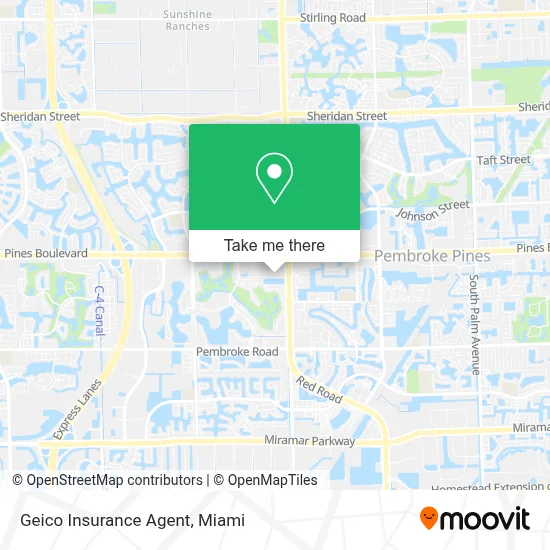 Geico Insurance Agent map