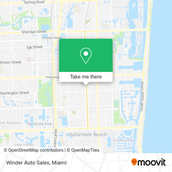 Winder Auto Sales map
