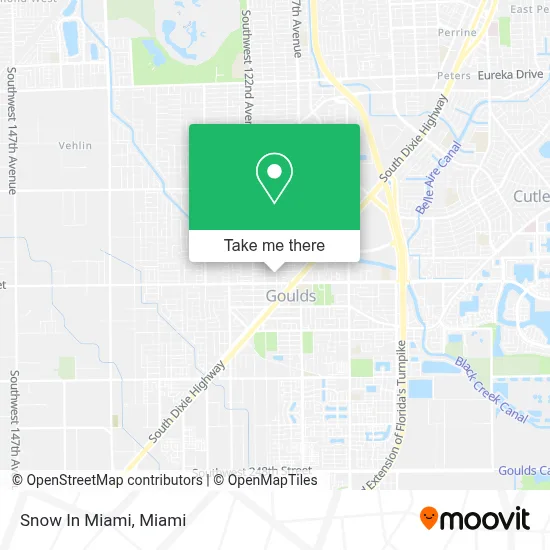 Snow In Miami map