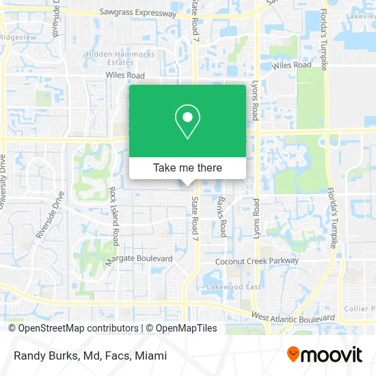 Randy Burks, Md, Facs map