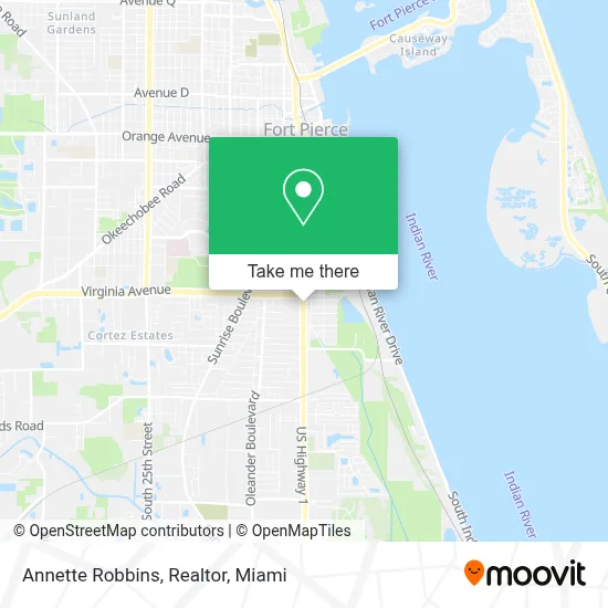 Annette Robbins, Realtor map