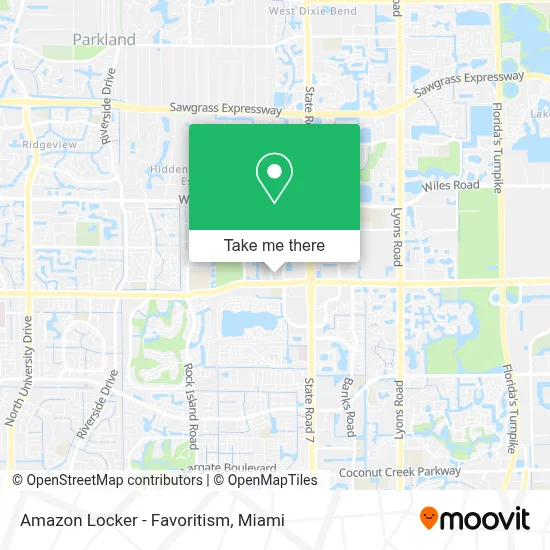 Amazon Locker - Favoritism map