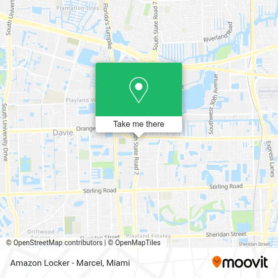 Amazon Locker - Marcel map