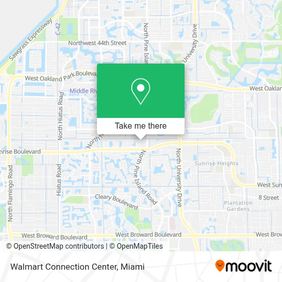 Walmart Connection Center map