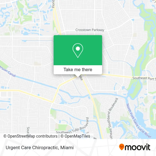 Urgent Care Chiropractic map