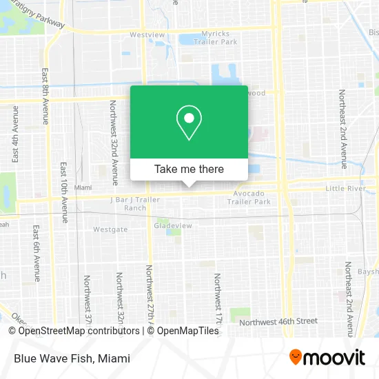 Blue Wave Fish map