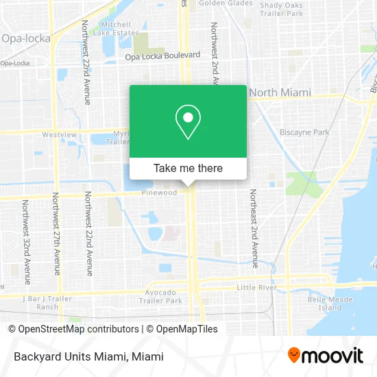 Backyard Units Miami map