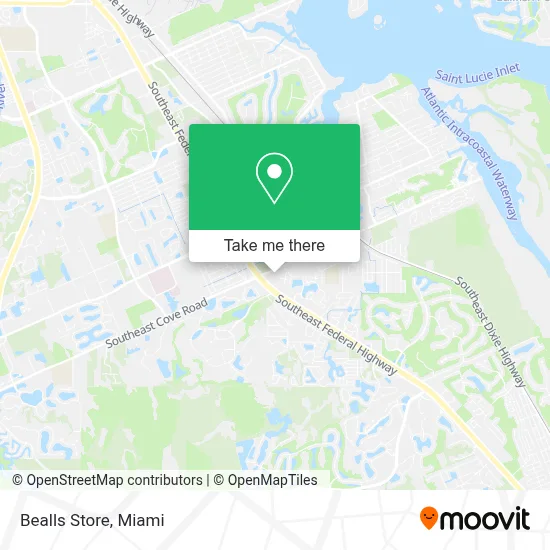 Bealls Store map