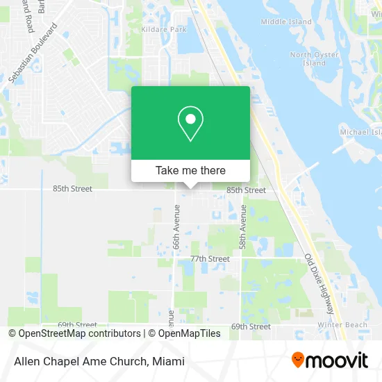 Allen Chapel Ame Church map