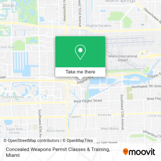 Concealed Weapons Permit Classes & Training map