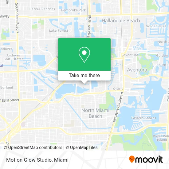 Motion Glow Studio map