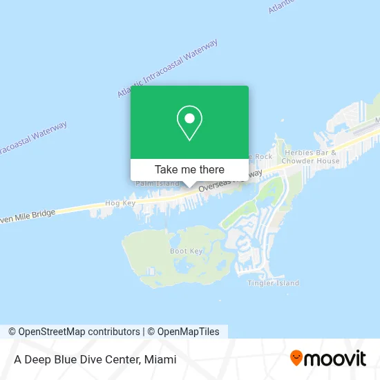 A Deep Blue Dive Center map