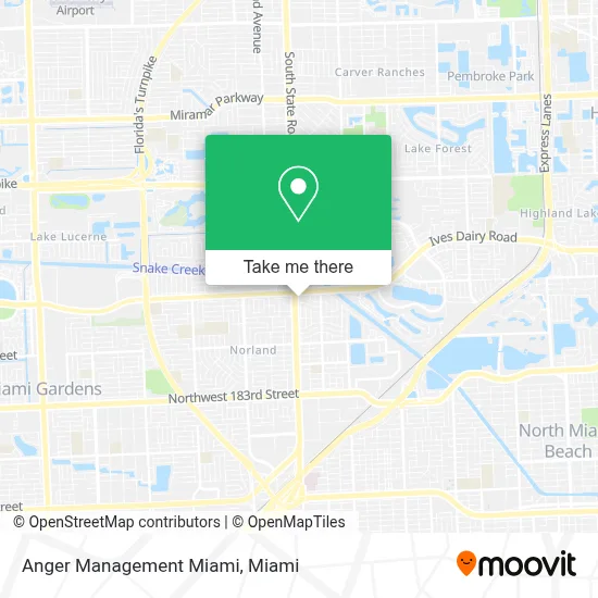 Anger Management Miami map