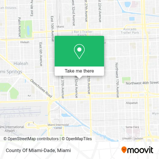 County Of Miami-Dade map