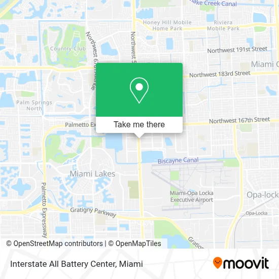 Interstate All Battery Center map