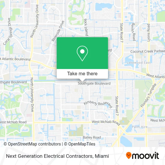 Next Generation Electrical Contractors map