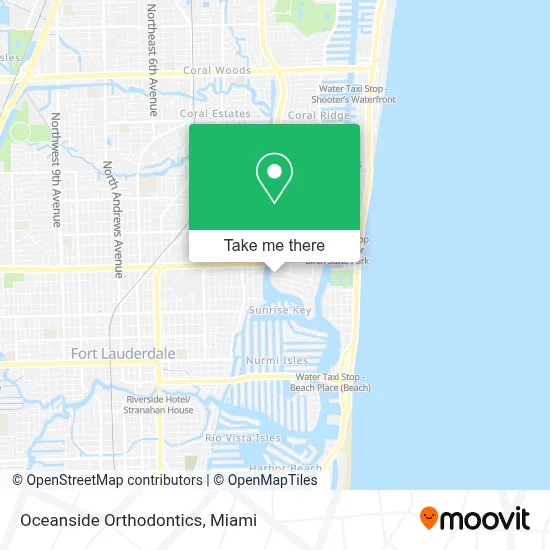 Oceanside Orthodontics map