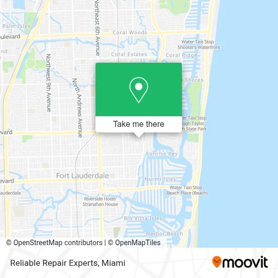 Reliable Repair Experts map