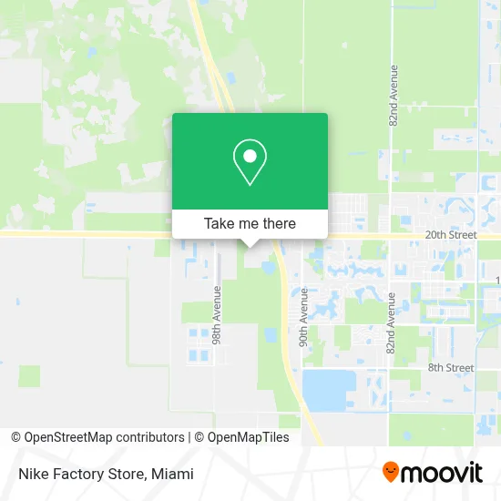 Nike Factory Store map