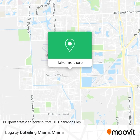 Legacy Detailing Miami map