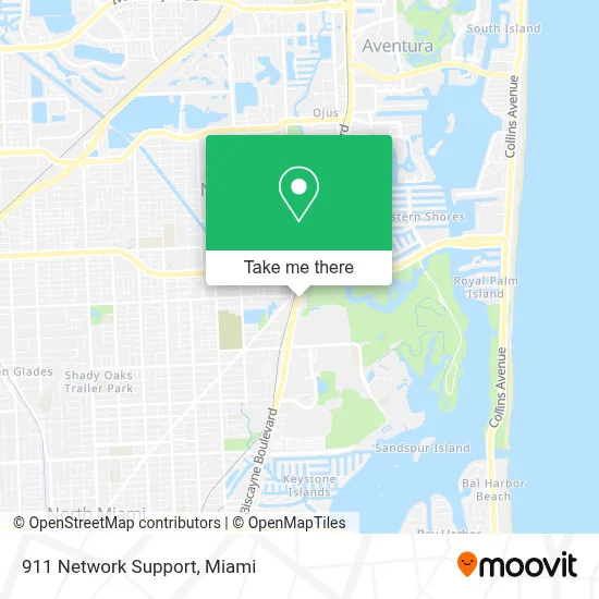 911 Network Support map