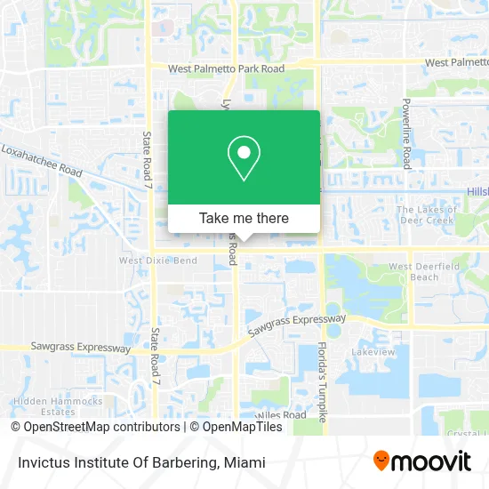Invictus Institute Of Barbering map