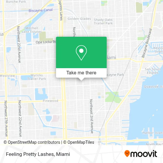 Feeling Pretty Lashes map