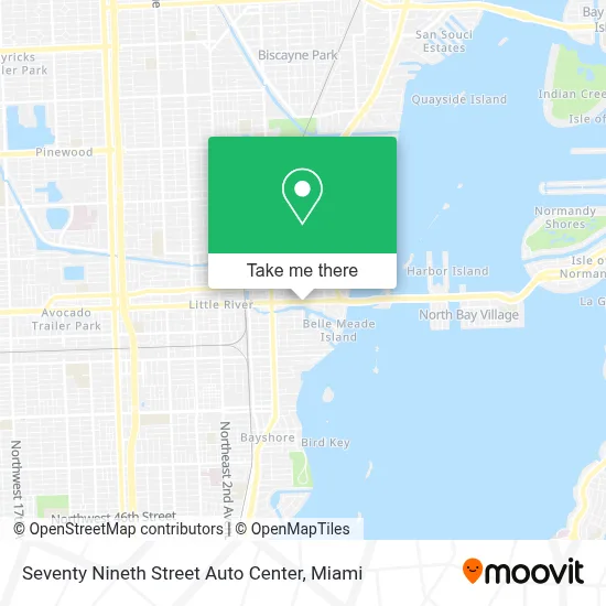 Seventy Nineth Street Auto Center map