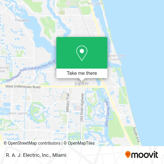 R. A. J. Electric, Inc. map
