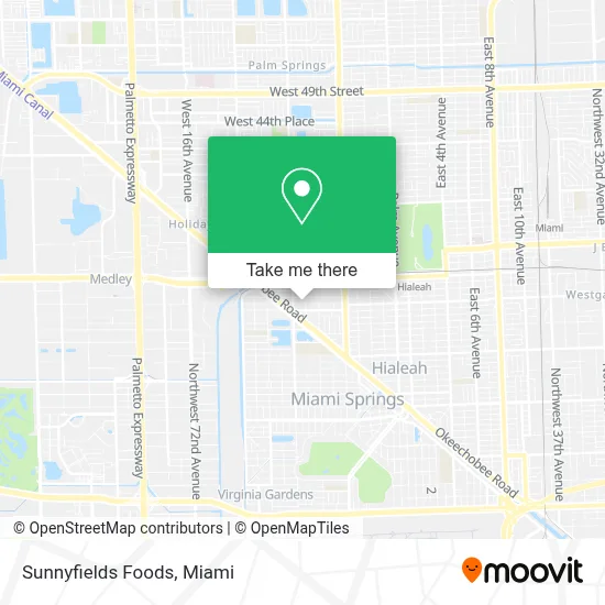 Sunnyfields Foods map