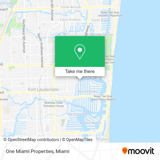 One Miami Properties map