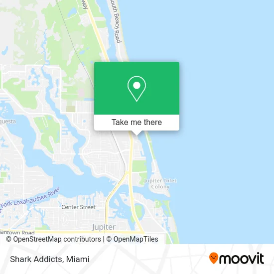 Shark Addicts map