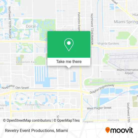 Revelry Event Productions map