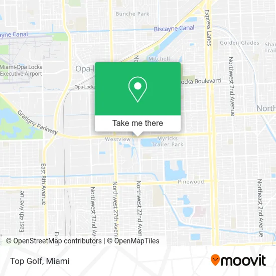 Top Golf map