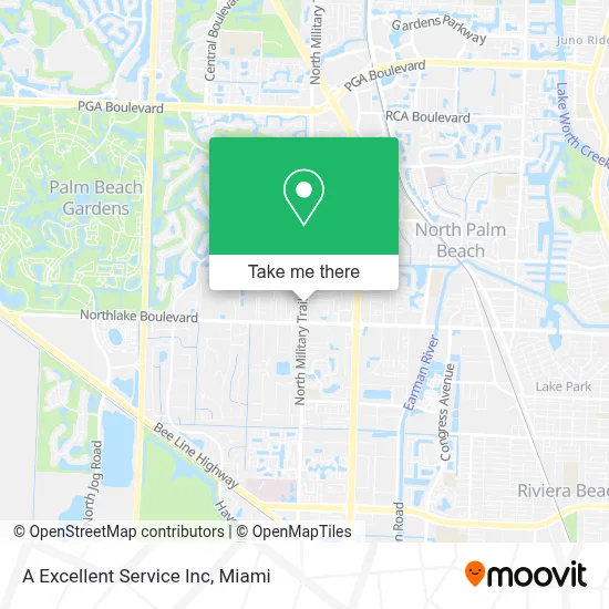 A Excellent Service Inc map
