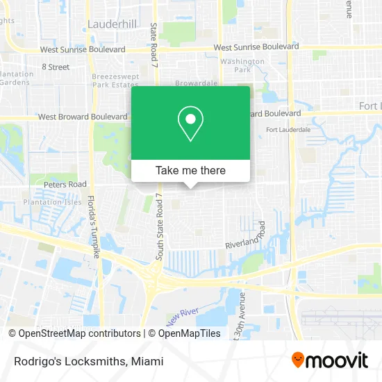 Rodrigo's Locksmiths map