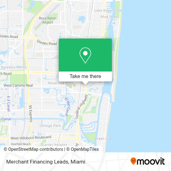 Merchant Financing Leads map