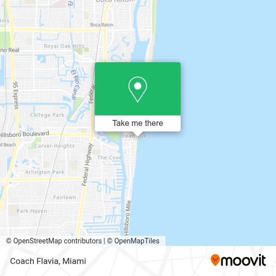 Coach Flavia map